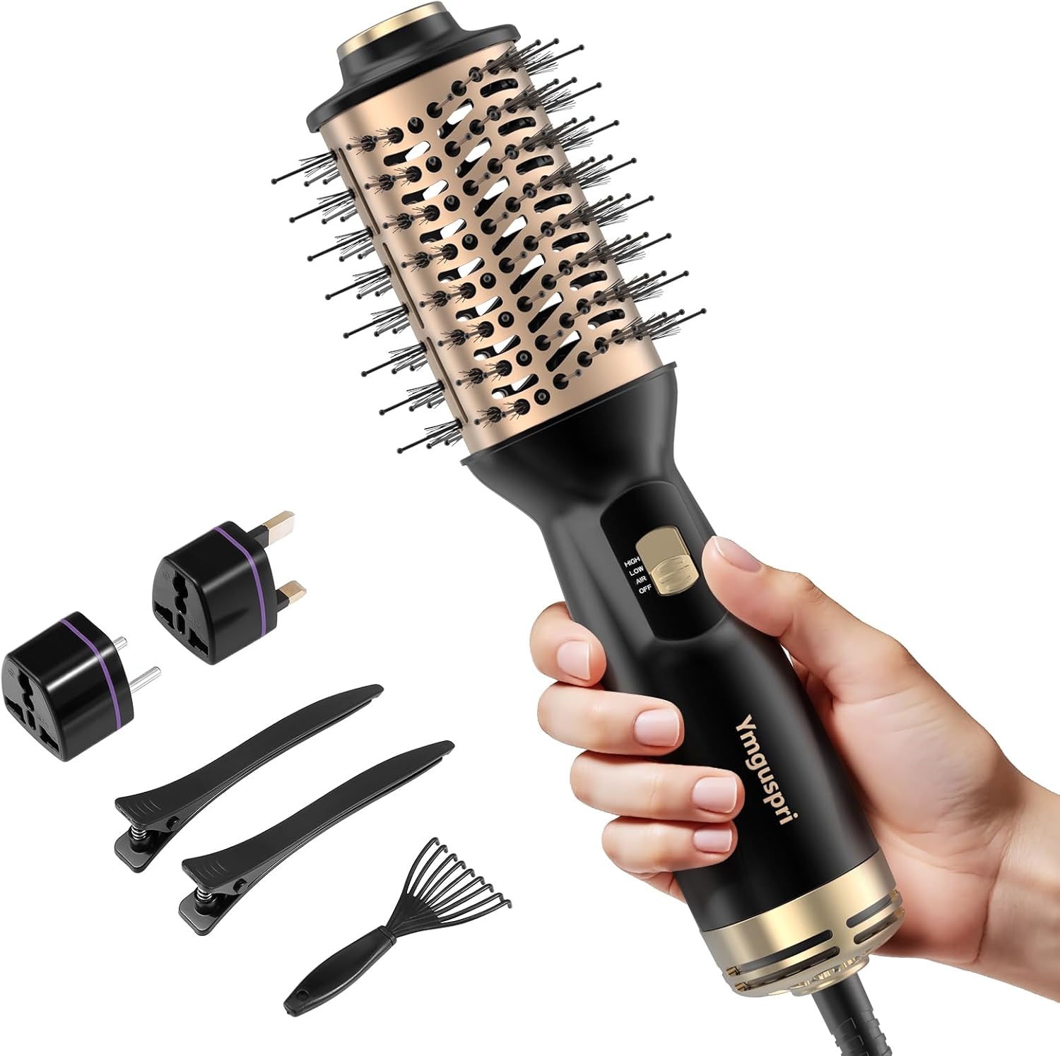 Read more about the article 4-in-1 Dual Voltage Hair Dryer Brush
