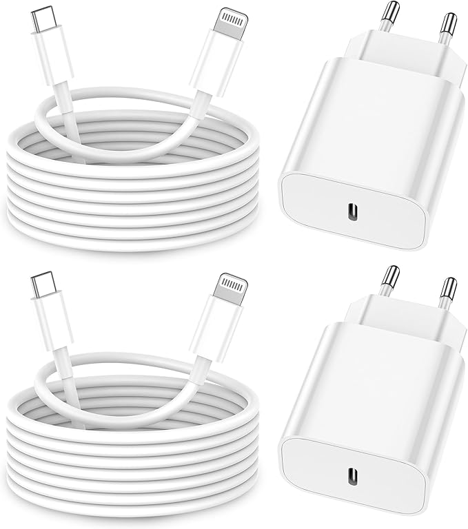 Read more about the article iPhone Charging Cable, [MFi Certified] Pack of 2 25W iPhone Charger Apple Charging Cable 2M, USBC Fast Charger with USB C to Lightning Cable for iPhone 14 13 12 11 Pro Max XS XR X 8 7 6 Plus 5 iPad