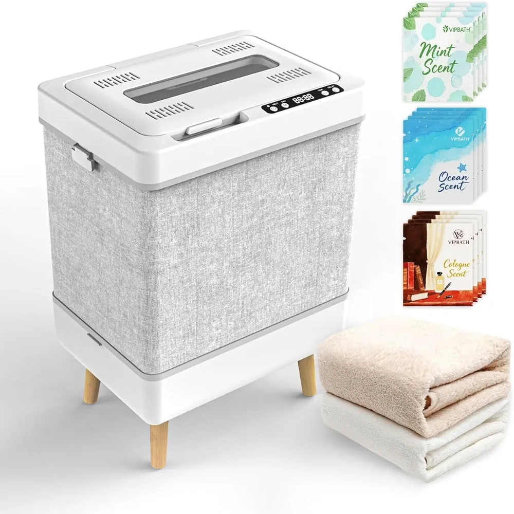 Read more about the article 35L Towel Warmer Gift Set – Family-Sized Foldable Design with Window, Dual Safety Shut-Off for Overheat & Tip-Over, 12 Aroma Discs – A Spa-Like Luxury