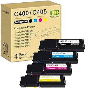 Read more about the article VersaLink C400/C405 Extra High-Yield Toner Cartridge (4 Pack, Black, Cyan, Magenta, Yellow) 106R03524 106R03525