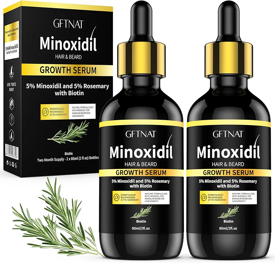 Read more about the article 5% Minoxidil with Rosemary and Biotin for Men and Women Hair Growth,Beard Growth Kit,Scalp Serum for Thicker