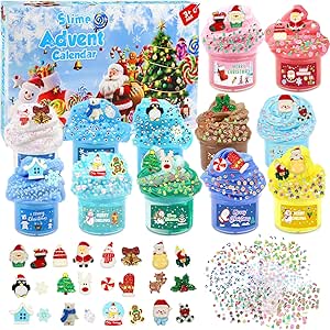 Read more about the article Slime Advent Calendar 2025, Christmas Advent Calendar Butter Slime Crystal Slime Snow Slime DIY Making Kit, 24 Days Countdown Calendar Toys Christmas Surprises Toys for Kids Girls Boys