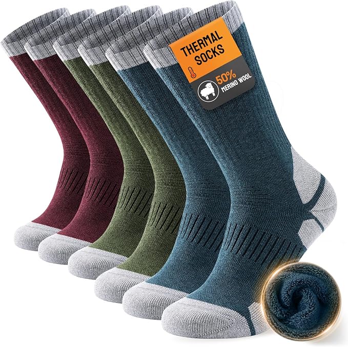 Read more about the article TANSTC Merino Wool Thermal Socks for Men & Women – Warm Thick Cushioned Crew Hiking, Walking, Running & Work Socks, 3 Pairs OEKO-TEX Certified
