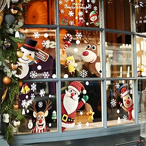 Read more about the article Christmas Window Clings 9 Sheets 174PCS