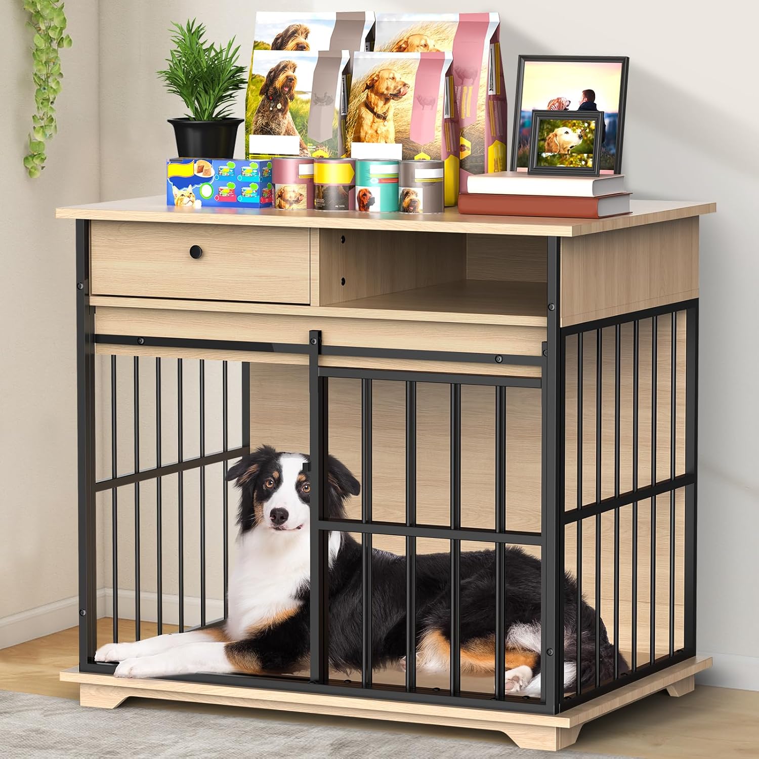 Read more about the article Dog Crate Furniture with Storage Drawers