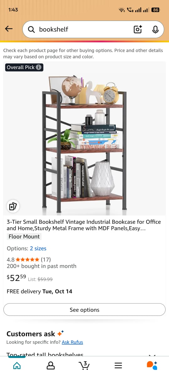 Read more about the article 3-Tier Small Bookshelf