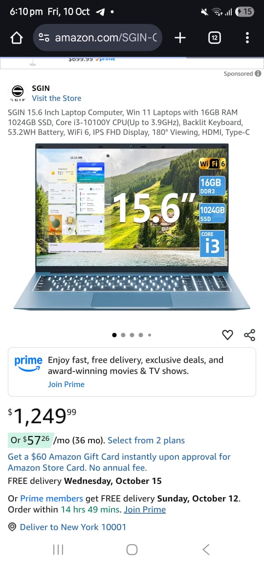 Read more about the article SGIN 15.6 Inch Laptop Computer