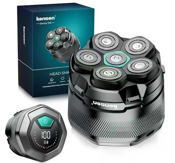 Read more about the article Bald Razor Men’s kensen Head Shaver Bald Waterproof Head Razor Men’s Rechargeable Type C Head Shaver Men Magnetic Easy to Clean Battery Life 160 Mins