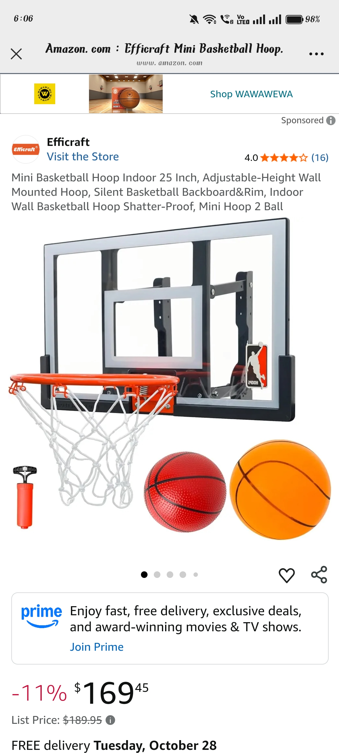 Read more about the article Mini Basketball Hoop Indoor 25 Inch,