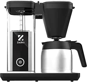 Read more about the article ZACHVO Filter Coffee Machine with 1.25 L Thermos Flask, 4.5 Min. Quick Brewing, 92°C PID Temperature Control, 30s Drip Stop, Reusable Filter, Automatic Cleaning, Stainless Steel Design