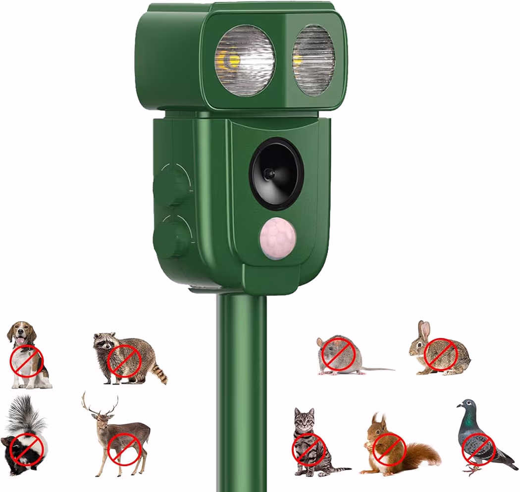 Read more about the article WUGEIN Solar Cat Repellent,Solar and USB Charging,LED Flash,Quick Fix Ultrasonic Cat Scarer with Ground Stake,Waterproof Animal Repellent for Fox, Cats, Dogs, Pigeon, Etc.