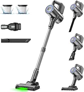 Read more about the article VersLife Cordless Vacuum Cleaner, 40Kpa 40Mins 2-in-1 Stick Vacuum, Lightweight and Versatile,