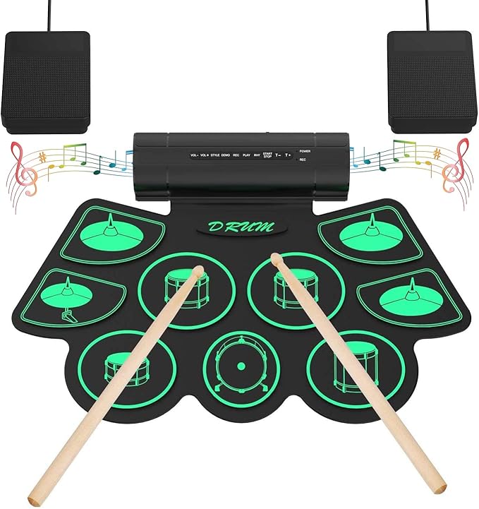 Read more about the article Electronic Drum Kit, Supports DTX Kits, Hand, Roll-Up Drum Kit