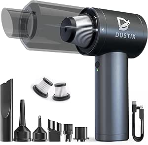 Read more about the article Cordless Handheld Car Vacuum & Air Blower – Mini Powerful 12000Pa Suction, Portable Small Hoover, HEPA, Accessories for Interior, PC, Home & Kitchen