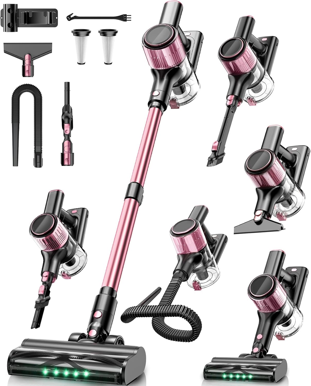 Read more about the article Cordless Vacuum Cleaner, 45KPA /10-in-1 Stick Vacuum with 29-inch Hose, 45Mins Runtime