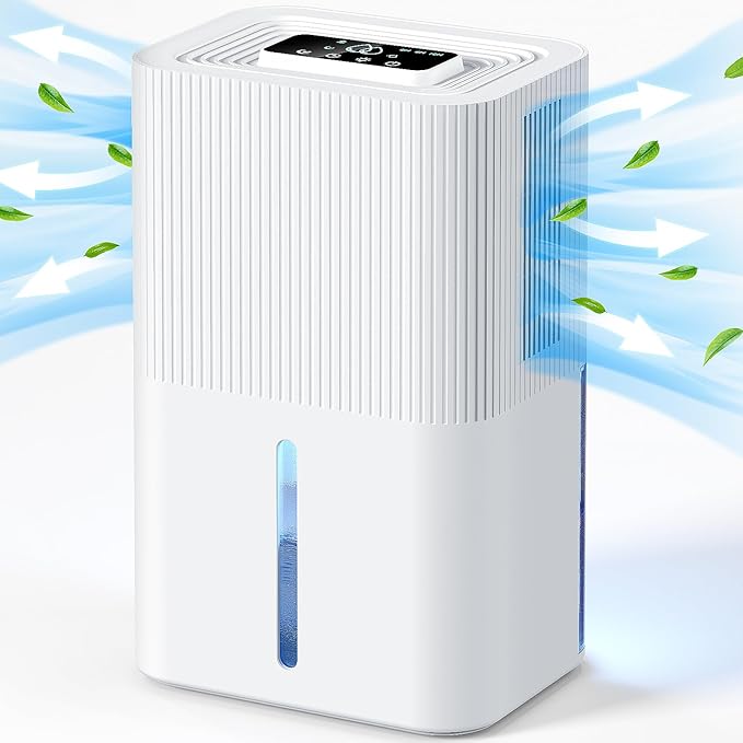 Read more about the article 2700 ml Dehumidifier, Quiet Room Dehumidifier with Automatic Shut-Off, 6-8-10 Hour Timer,