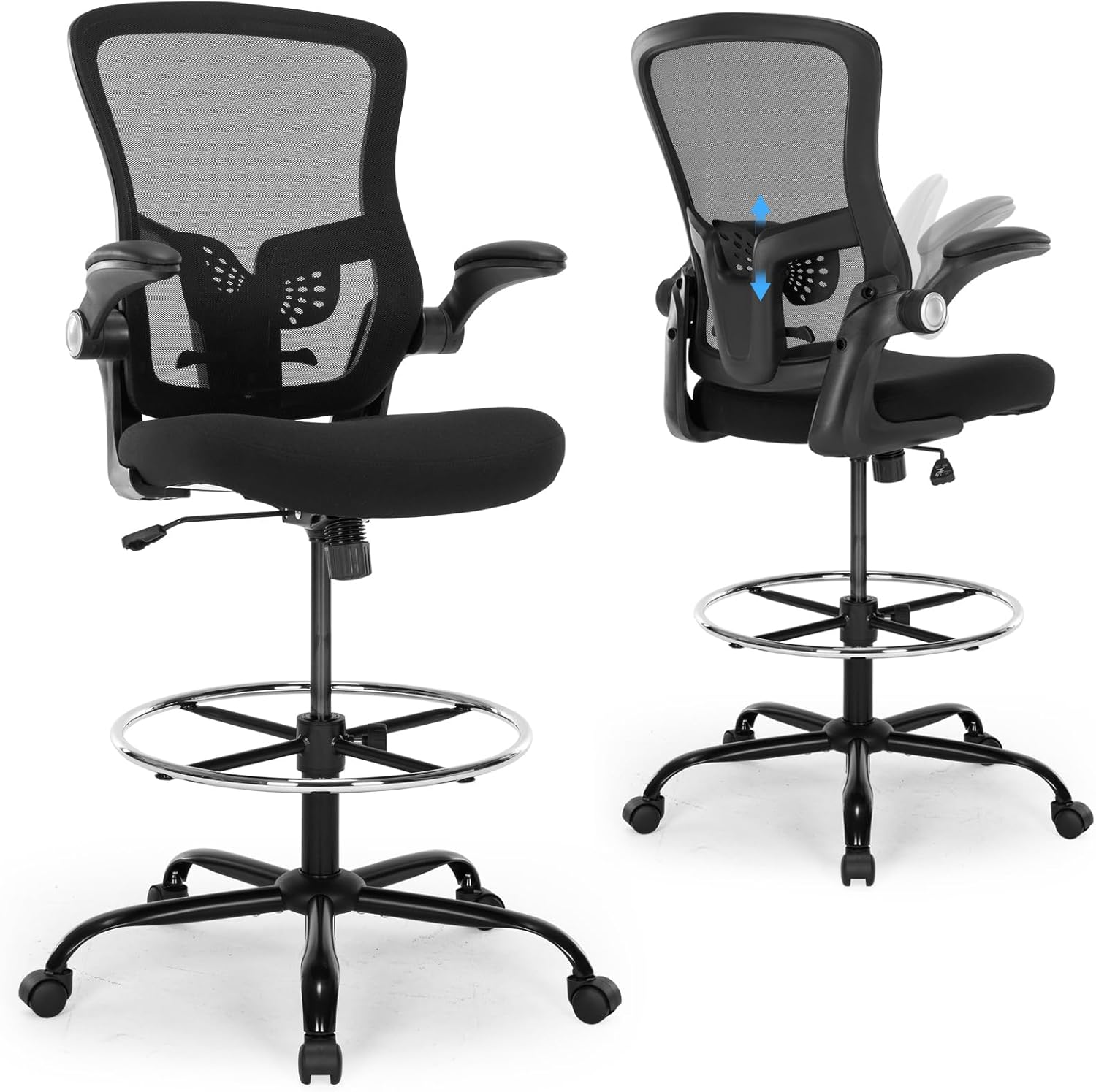 Read more about the article Drafting Chair, Ergonomic Tall Office Chair with Lumbar Support Standing