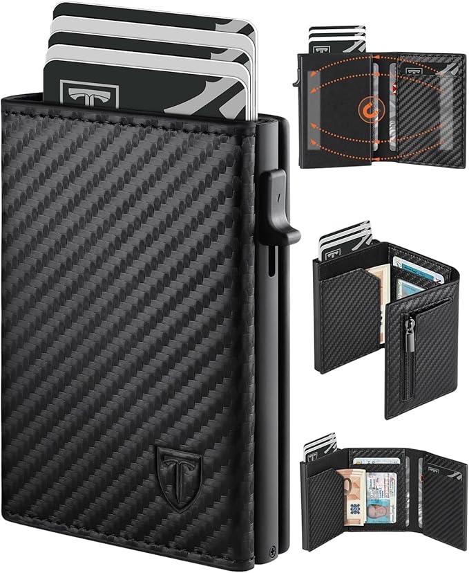 Read more about the article Credit Card Holder | Men’s Wallet with Carbon Fibre Wallet | Black