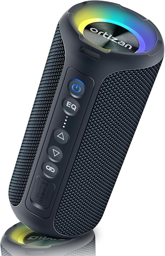 Read more about the article Ortizan 40W Bluetooth Speaker X8, 30H Playtime Portable Speaker Wireless Bluetooth With Led Light, Louder Volume & Enhanced Bass, IPX7 Waterproof Speaker for Home, Outdoors, Travel