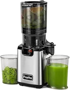 Read more about the article Fretta Juicer Slow Juicer, Stainless Steel Juicer Vegetable and Fruit Test Winner, 135 mm Opening and 1.8 L Juicer Machine with Reverse Function, Easy Installation, Easy to Clean, 100% BPA Free, 250 W
