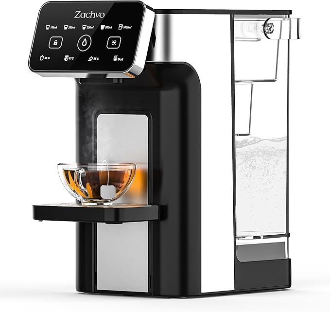 Read more about the article ZACHVO Hot Water Dispenser KEI906 – 2600W, Hot Water in Seconds, 4 Temperatures & 5 Water Volumes, 3L Tank, Compact for Kitchen & Office, Compatible with Brita Filters (Filter Sold Separately) – Black