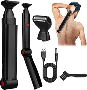 Read more about the article Back Shavers for Men, Foldable Body Shavers for Men with 2 Floating Shaver Heads, Long Handel Electric Back Razor, Mens Body Groomer for Back, Chest, and Shoulders – Rechargeable Hair Trimmer