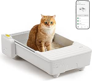 Read more about the article UBPET C31 Cat Litter Tray Self-Cleaning, Open Self-Cleaning Cat Litter Tray with App Control, Deodoriser, Double Data Teeth Design, Large Capacity, Automatic Cat Litter Tray for Multiple Cats
