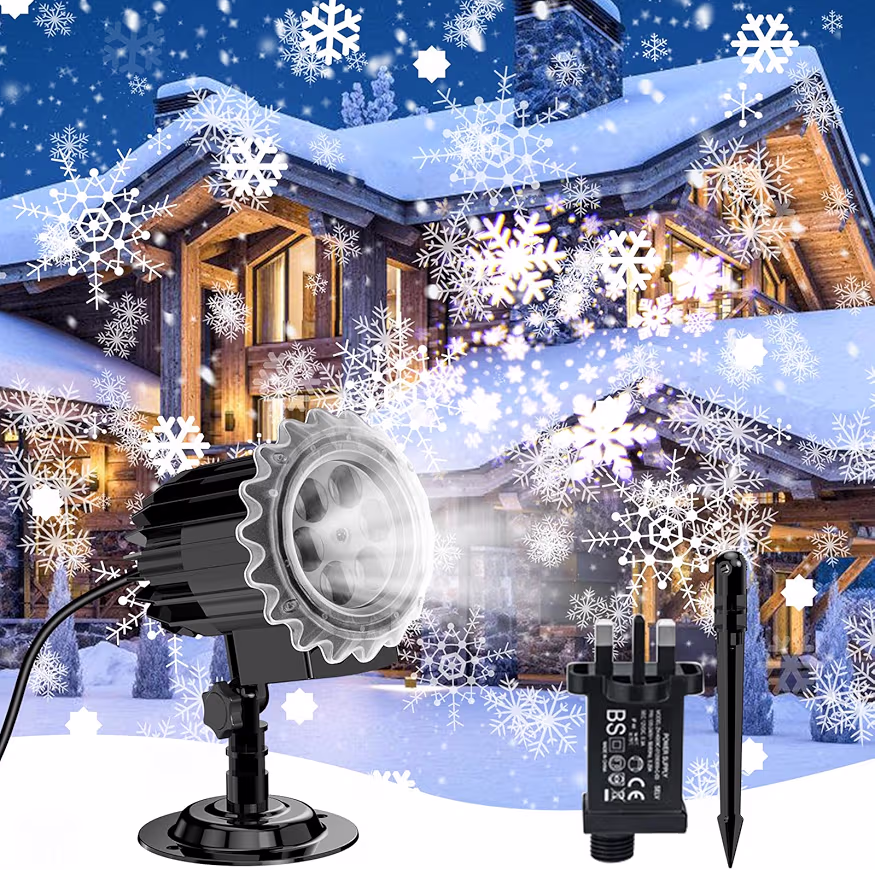 Read more about the article Nextronix Christmas Projector Lights Outdoor Indoor, LED Snowflake Projector Lights IP65 Waterproof, Moving Rotating Holiday Projection Lamp Decoration for Christmas Xmas Holiday, New Year, Party