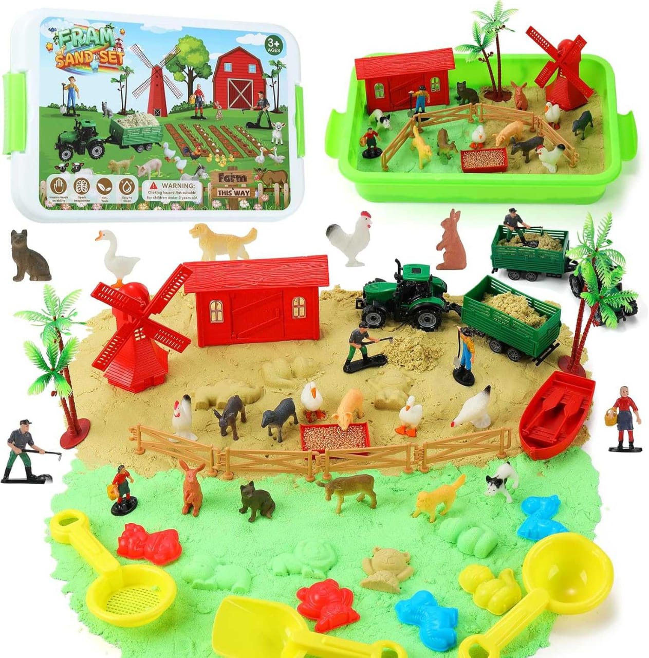 Read more about the article Farm Sensory Bin Toys,