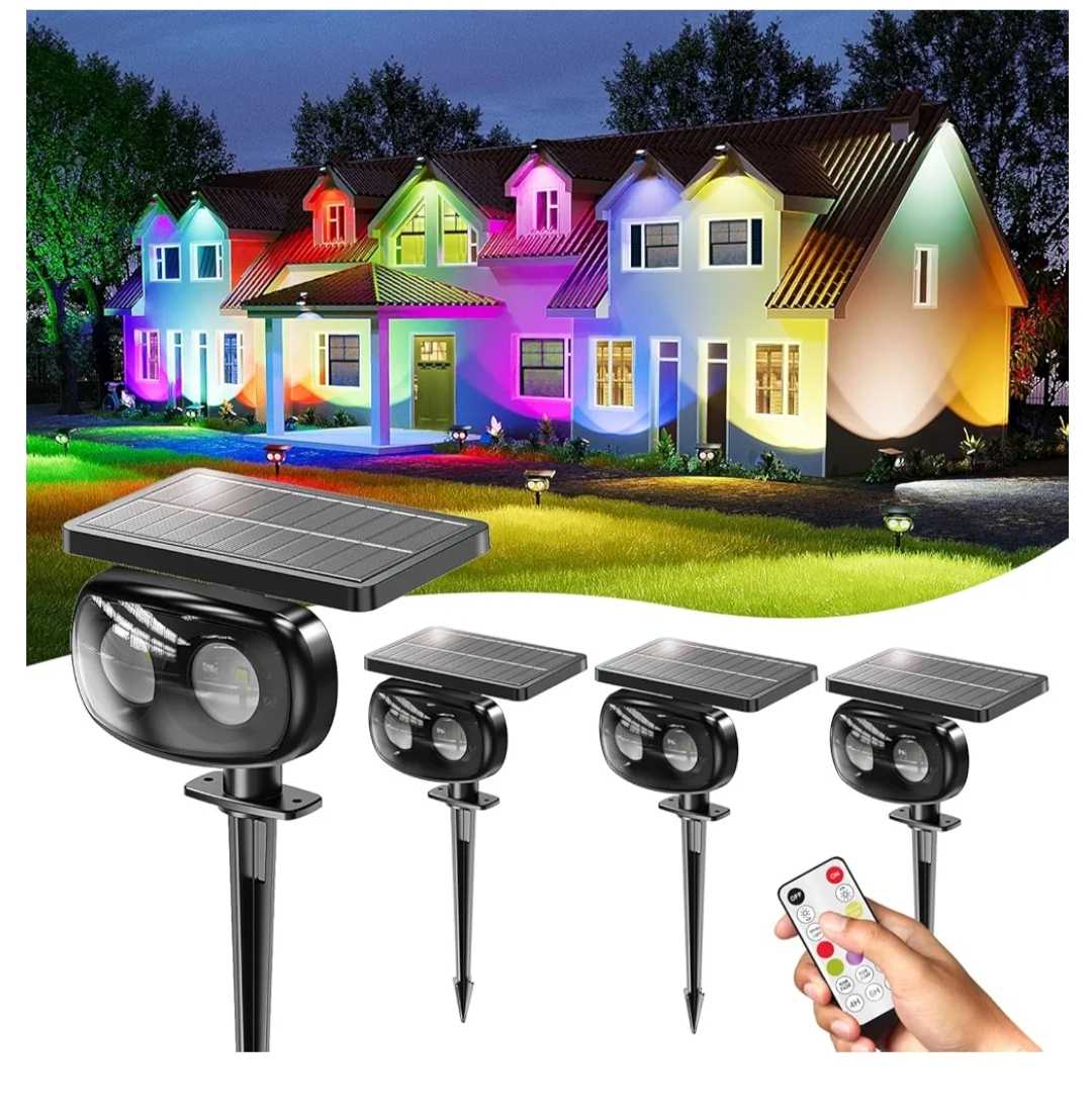 Read more about the article 4 Pack Solar Spot Lights Outdoor