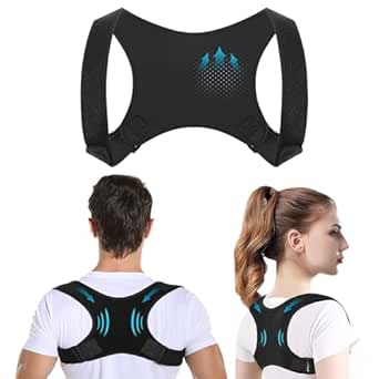 Posture Corrector for Back for Men and Women (Black, S-M)