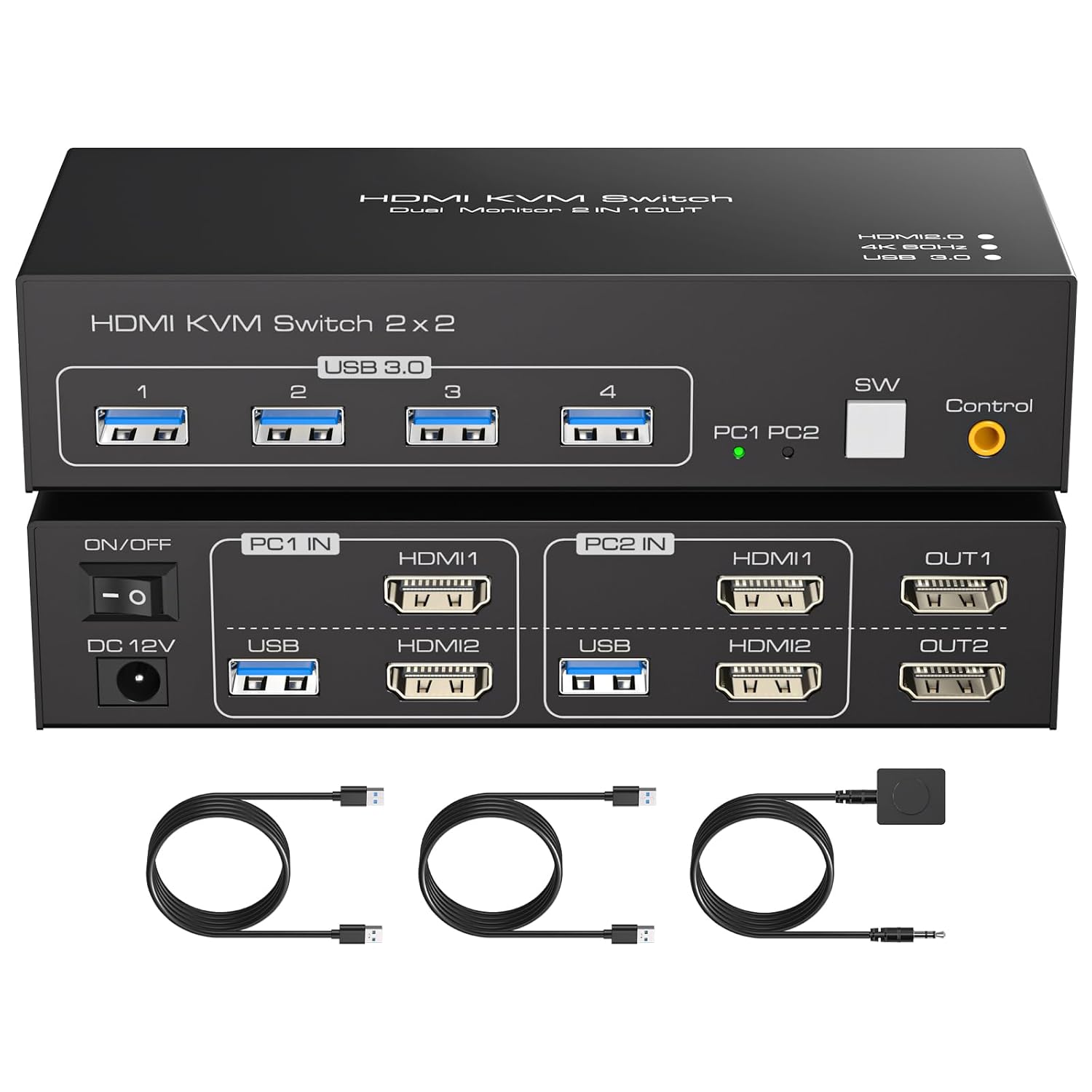 Read more about the article HDMI KVM Switch 2 Monitors 2 Computers