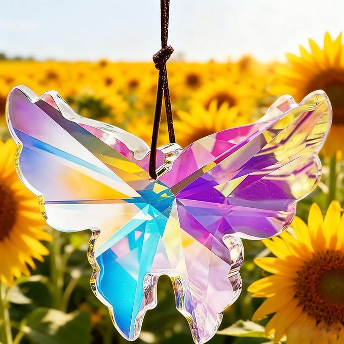 Glass Butterfly Suncatchers