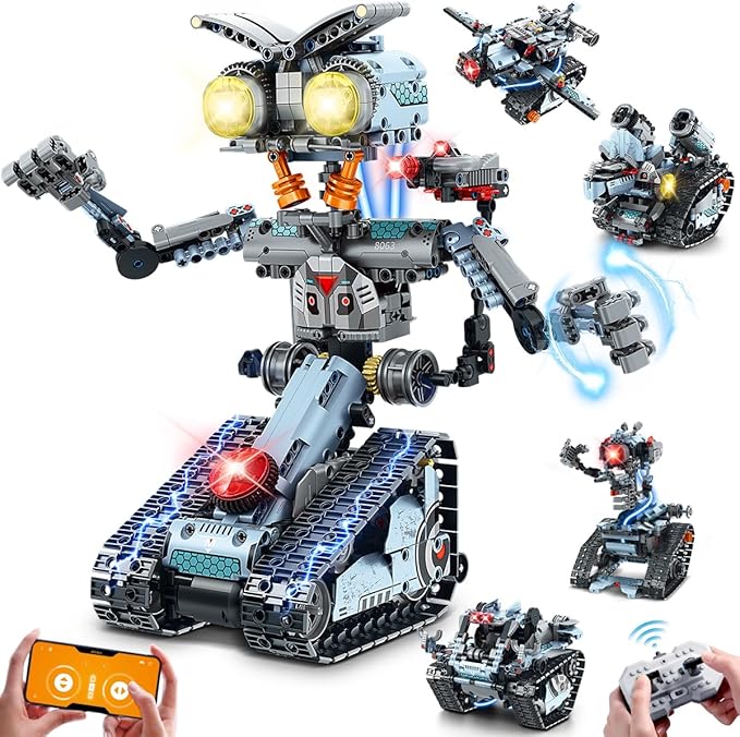 INSOON Robot Construction Toy with LED Lights