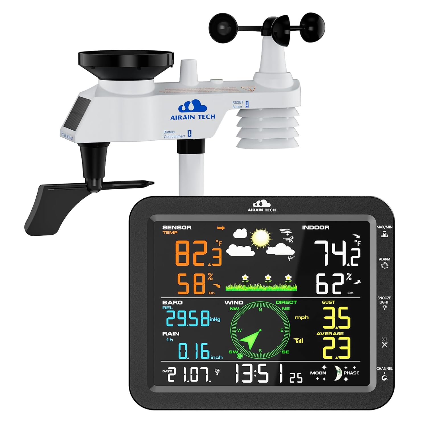 Read more about the article 10-in-1 Wireless Weather Station with Outdoor Wireless