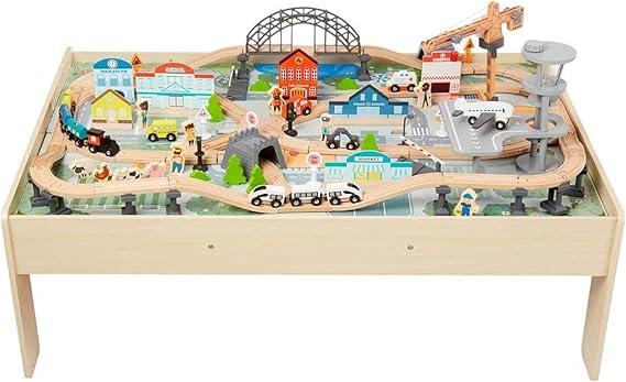 Read more about the article Amazon Basics 120-piece Train Set and Table