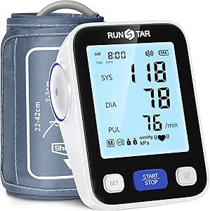 Read more about the article Runstar Upper Arm Blood Pressure Monitor with Wide Cuff