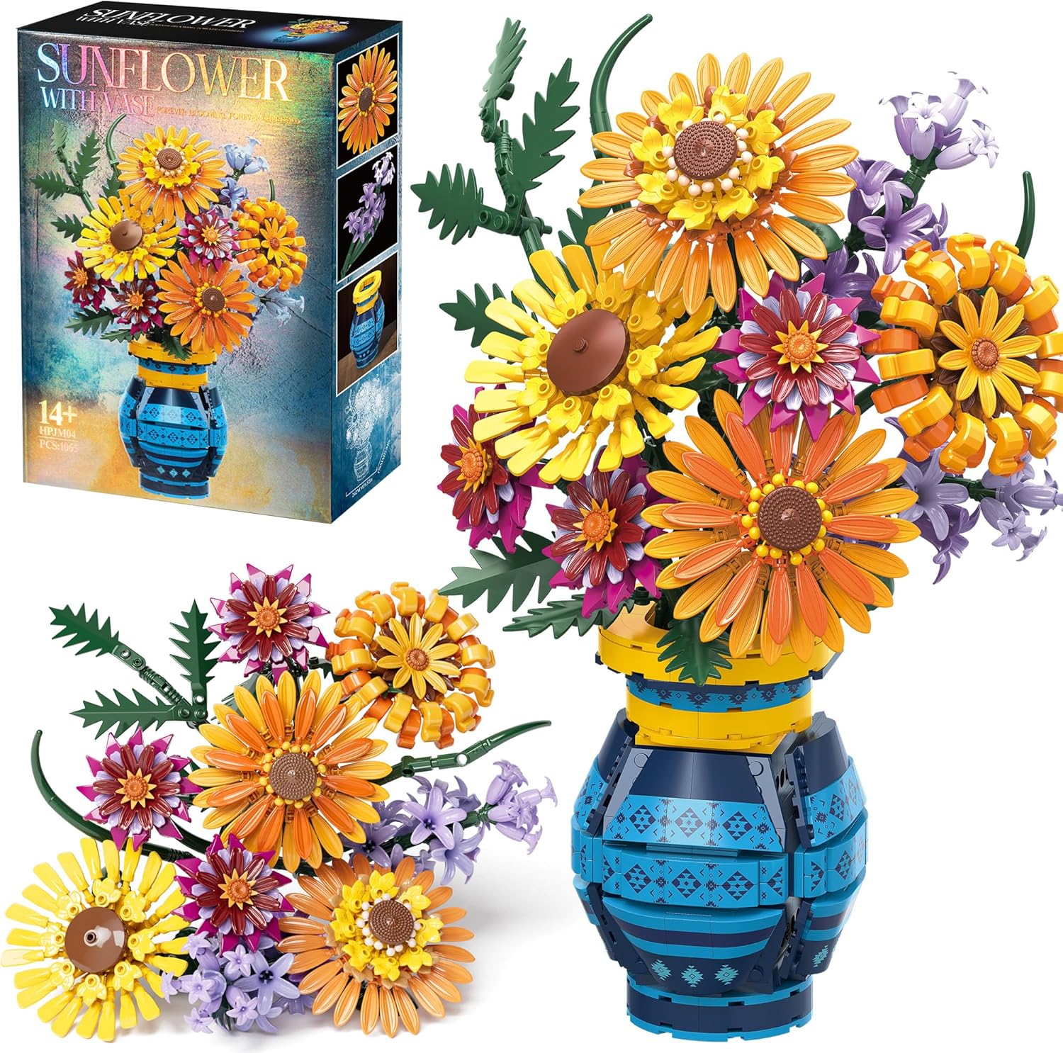 Read more about the article Sunflower Building Blocks with Vase Set