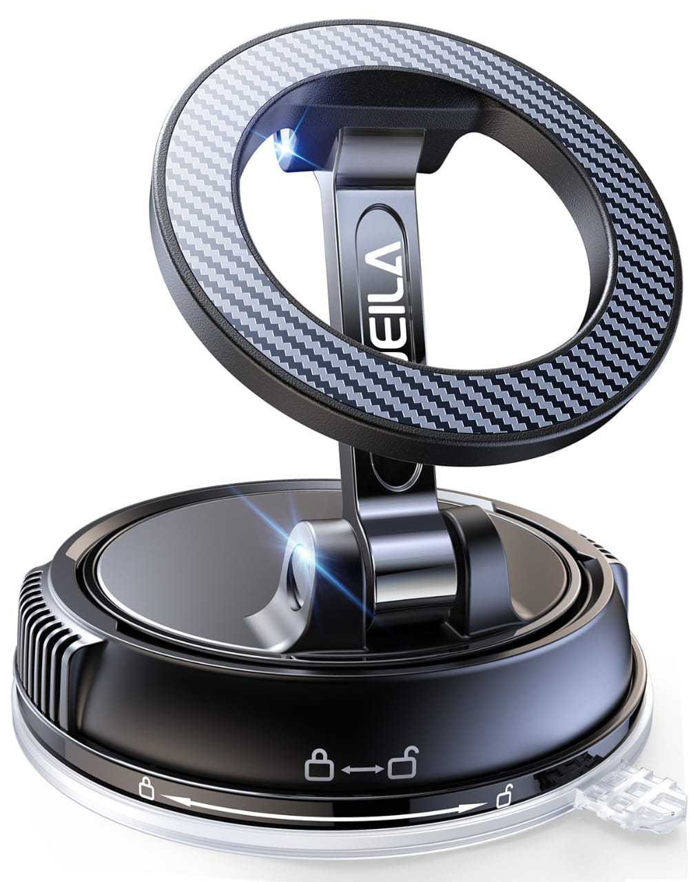 Read more about the article Vacuum Mobile Phone Holder Car Magnetic, 360°