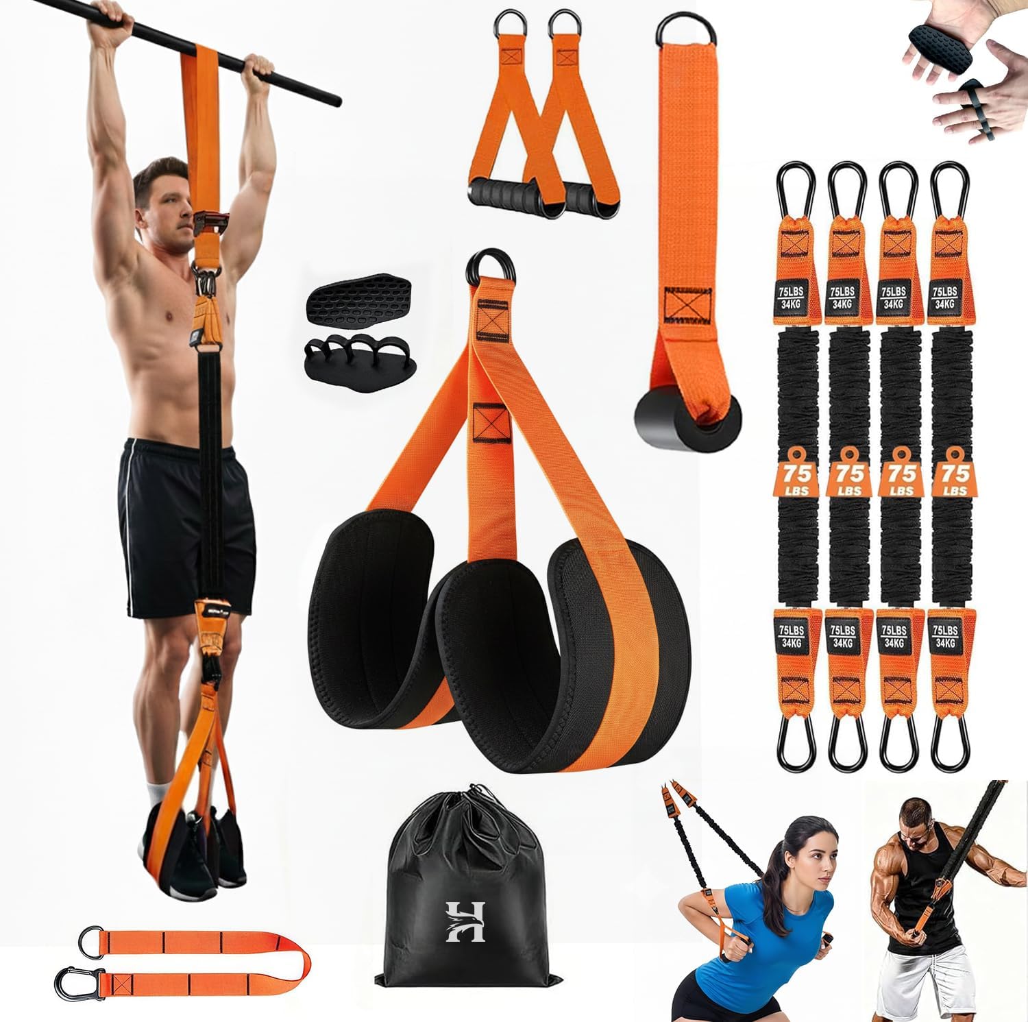 Read more about the article Adjustable Pull Up Assistance Bands with Foot and Knee Support