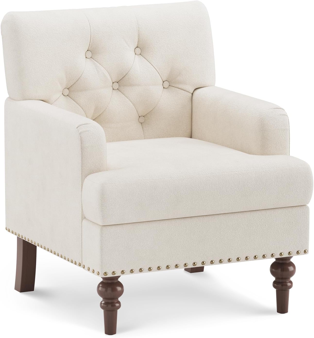 Read more about the article Upholstered Accent Chair with Thick Cushion