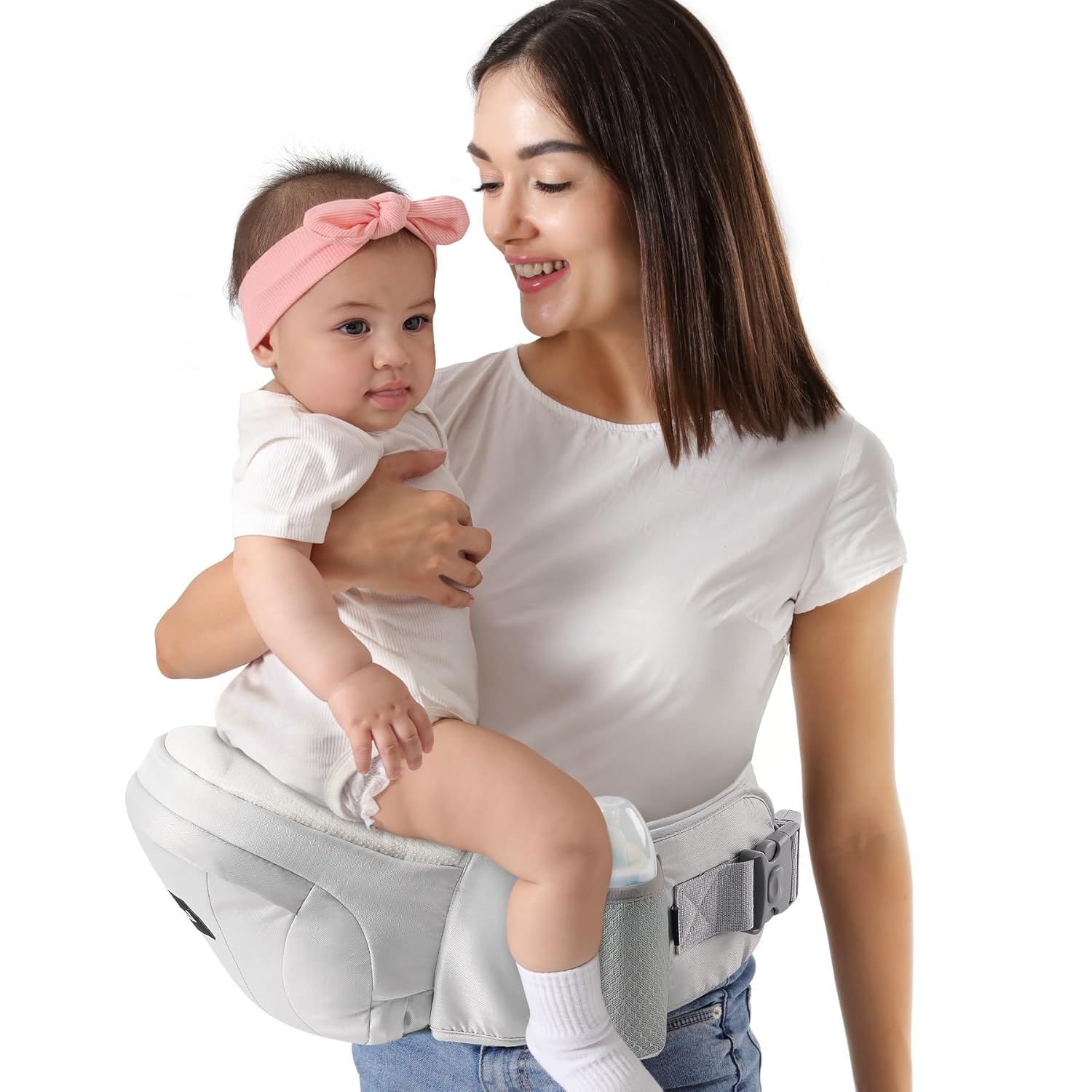 Read more about the article HKAI Baby Hip Carrier,Baby Carrier with Adjustable Waistband & Breathable Mesh, Ergonomic Carrier with Non-Slip Hip Seat Surface