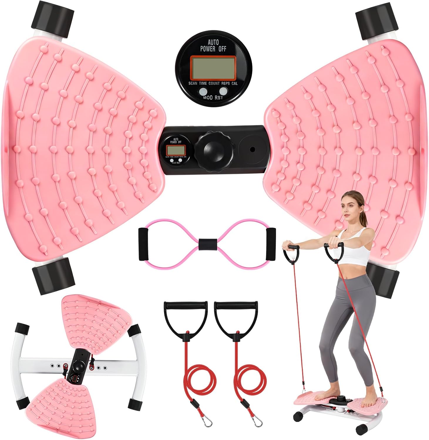 Read more about the article Waist Twister Machine Exercise, 3-Speed Adjustment Ab Twister Board with Smart LED Display, 350LBS Capacity & Ultra-Quiet, Waist Twisting Fitness Tool