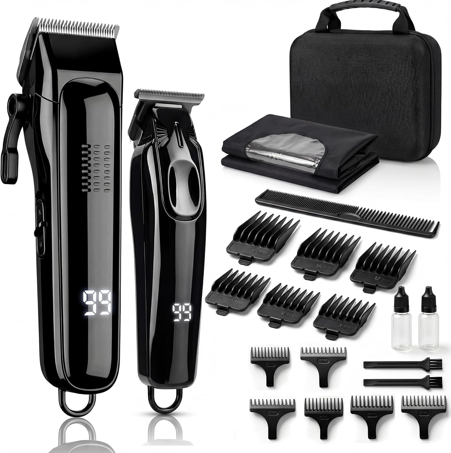 Read more about the article Professional Hair Clippers for Men & Zero Gapped Detail Trimmer Kit – 7000RPM Cordless Barber Set for Fades, Outlines & Edge-ups – Ceramic Blade