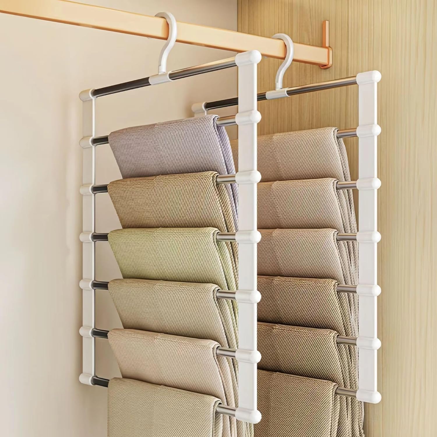 Read more about the article space-saving multi-layer pants hangers