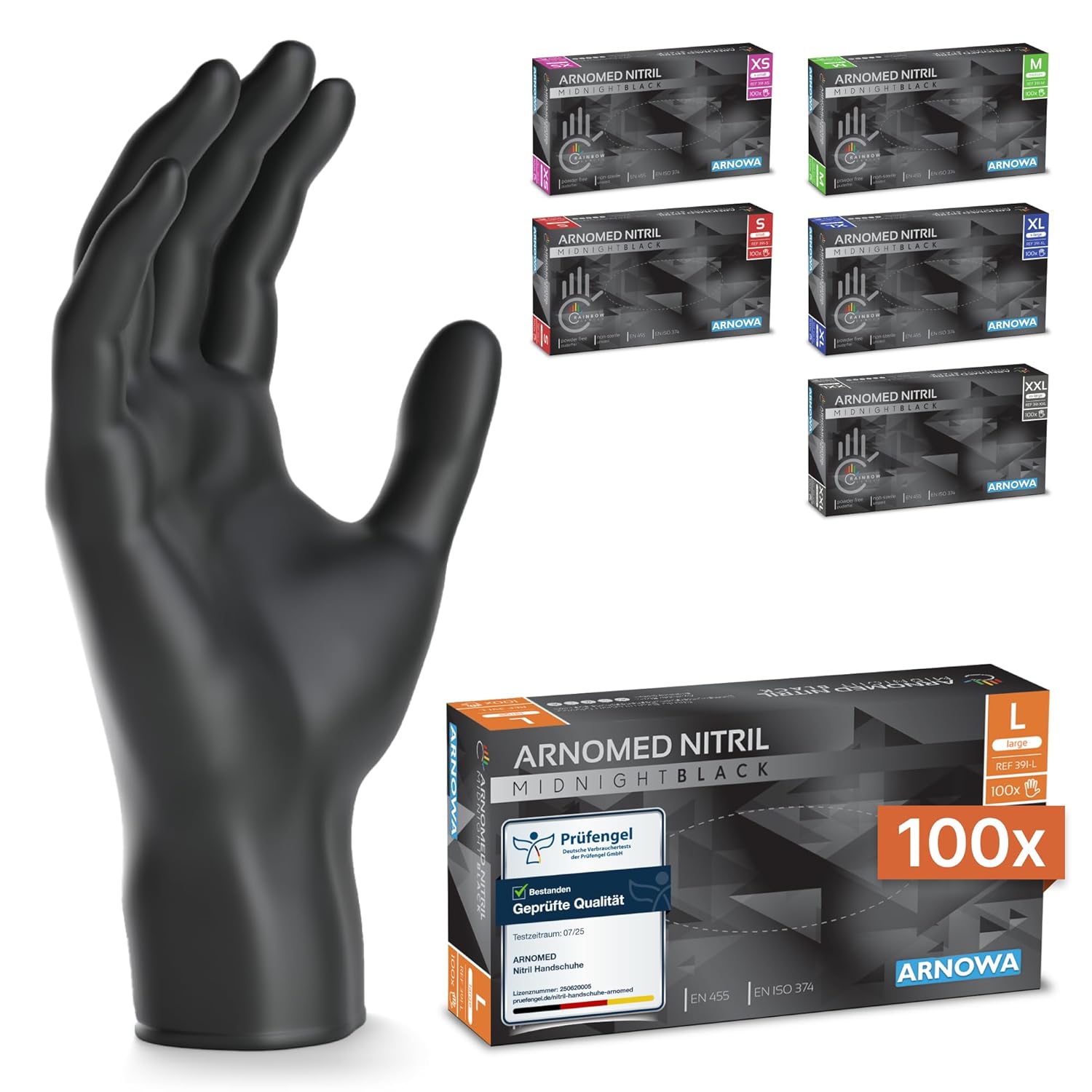 Read more about the article Disposable Gloves Pack of 100 Black L Nitrile Gloves